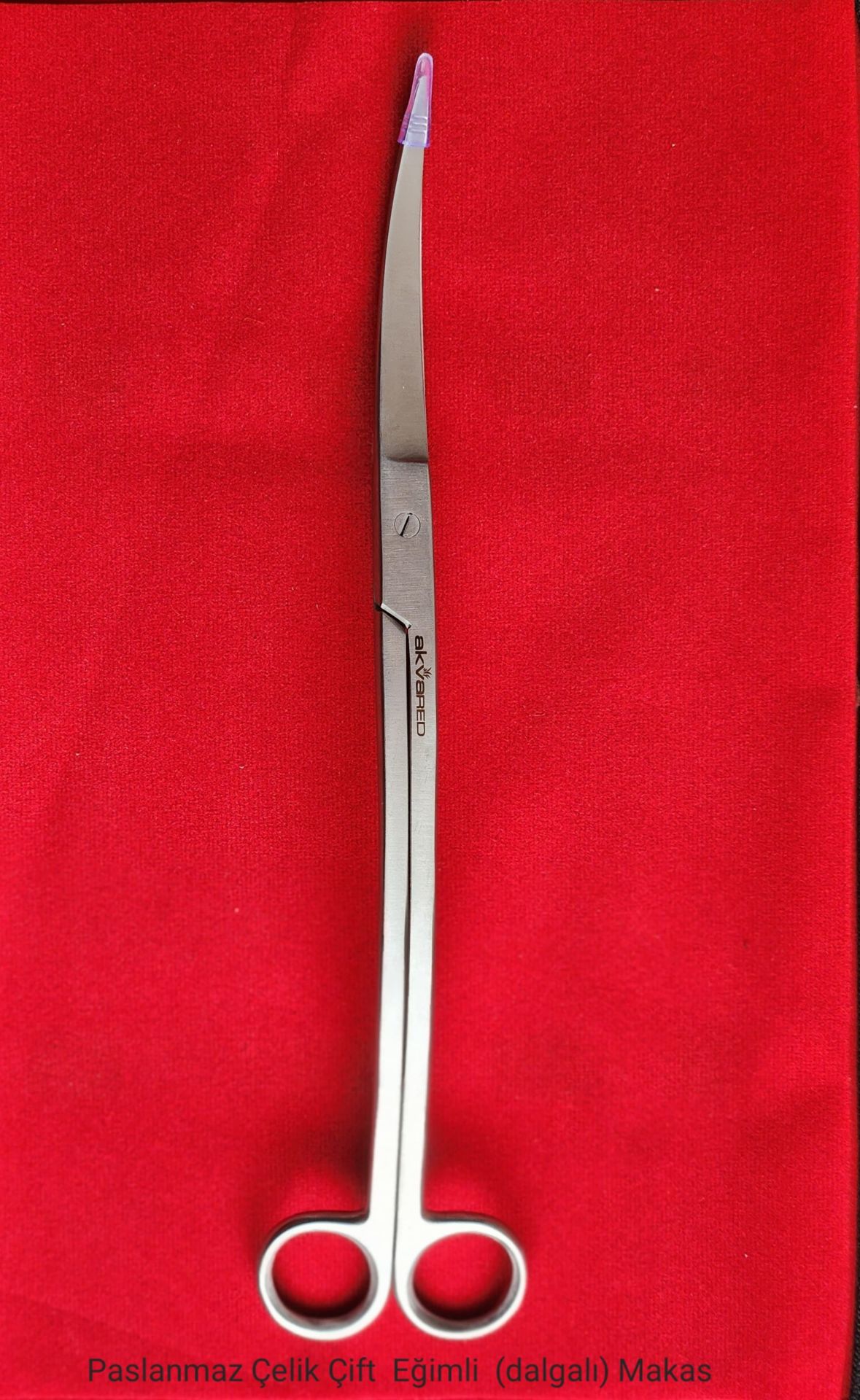 Paslanmaz Çelik Çift Eğimli (Dalga) Bitki Makası - 25 cm