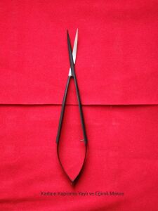 Karbon Kaplama Yaylı ve Eğimli Bitki Makası - 20 cm