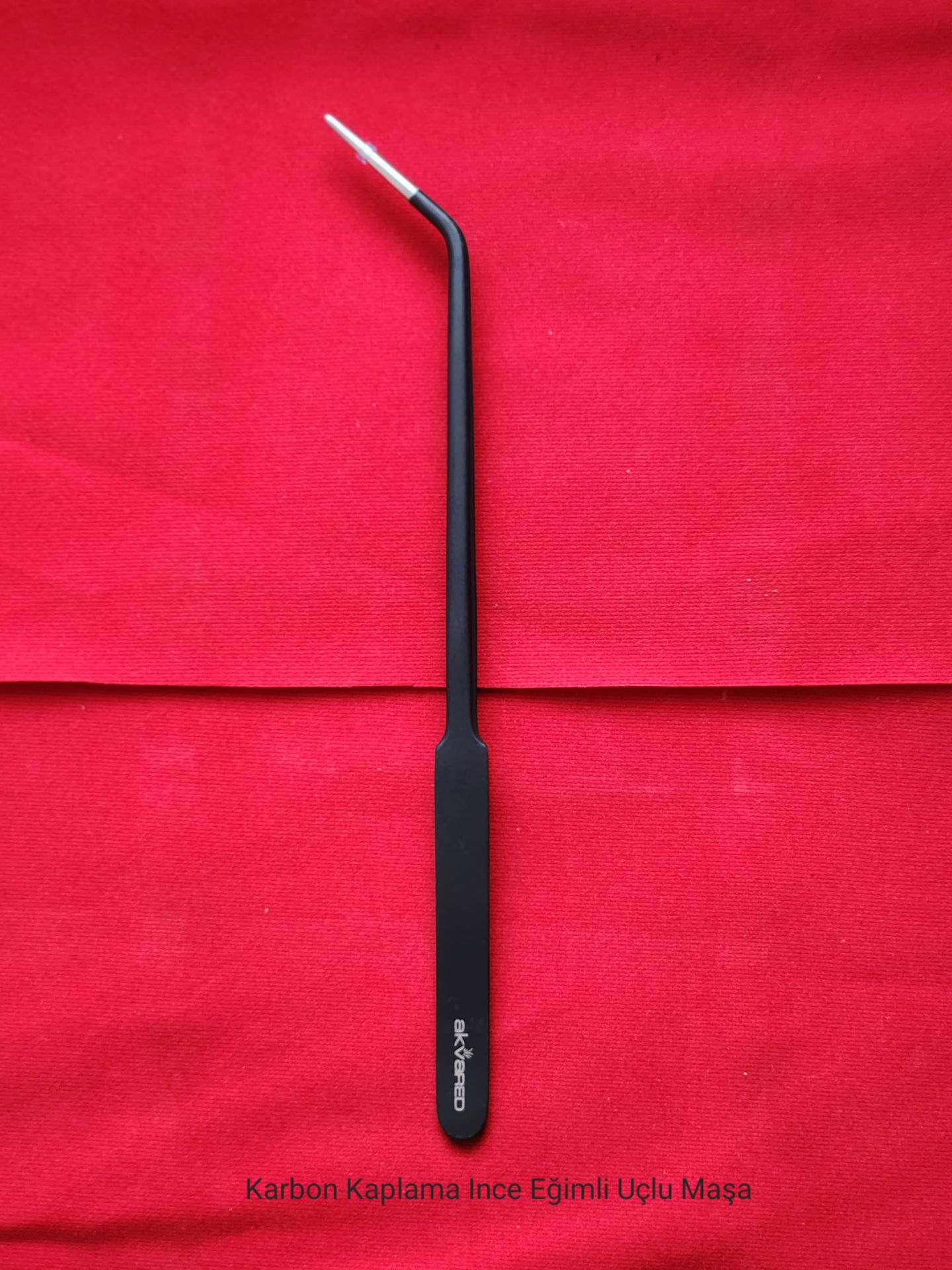 Karbon Kaplama İnce Eğimli Uçlu Bitki Maşası (Cımbız) - 25 cm