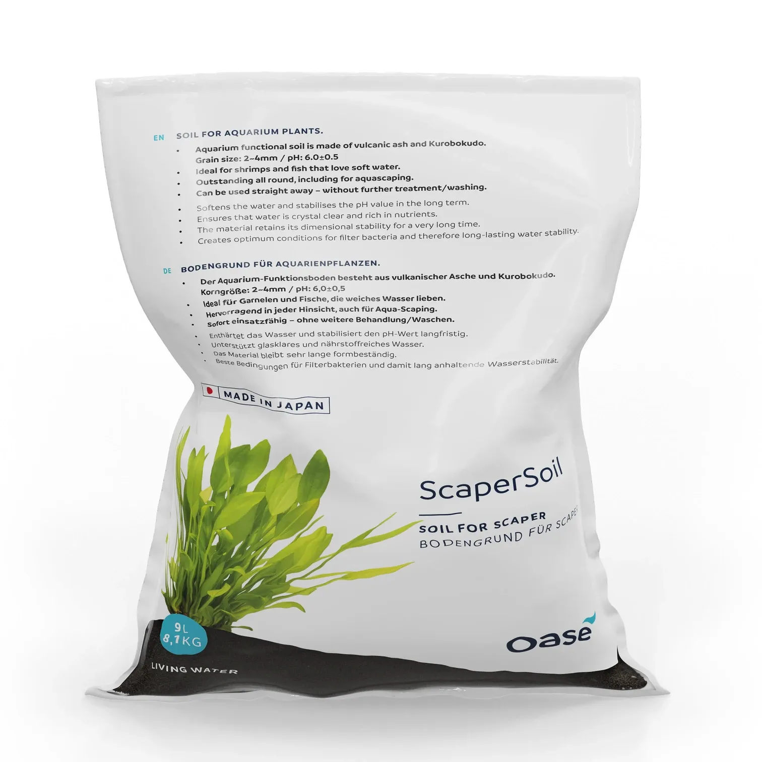 OASE ScaperLine Soil 9lt Black Aktif Toprak